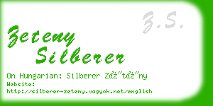 zeteny silberer business card